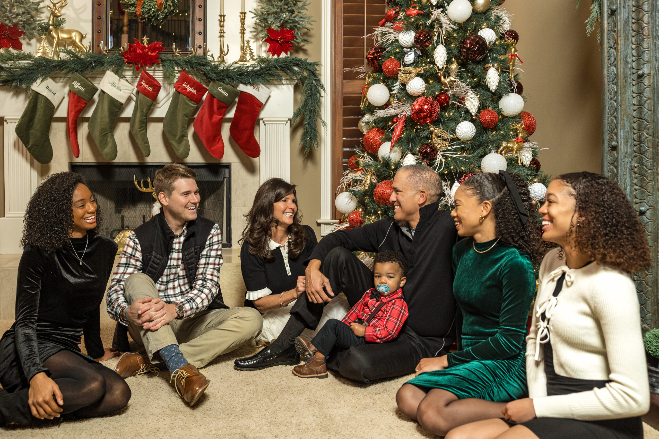 Festive Christmas portraits of Tiffani Hudson captured by Zain Karmali for 24/7 Digital Media. December 2024