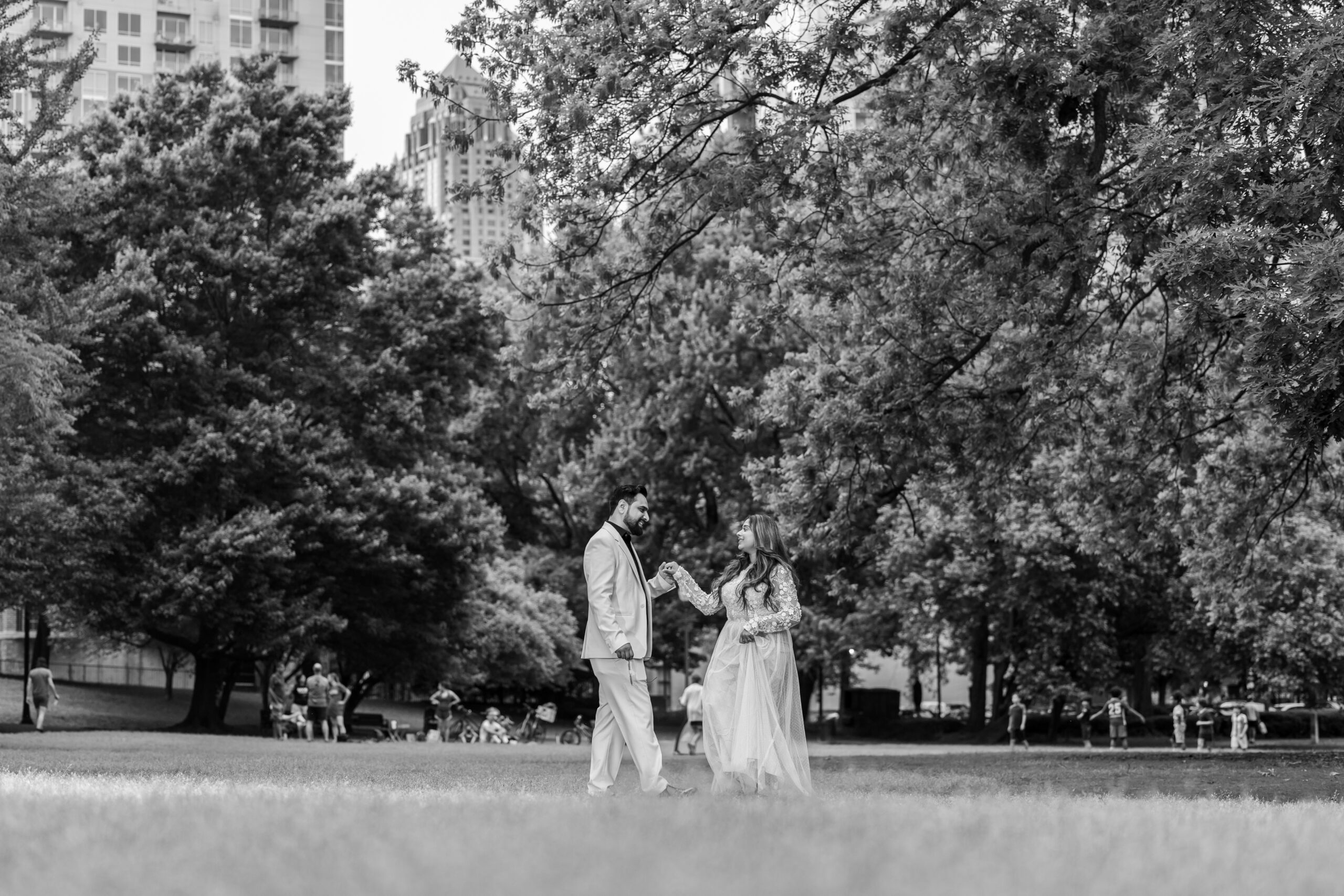 Elegant wedding photography | Bride and groom portrait captured by Zain Karmali